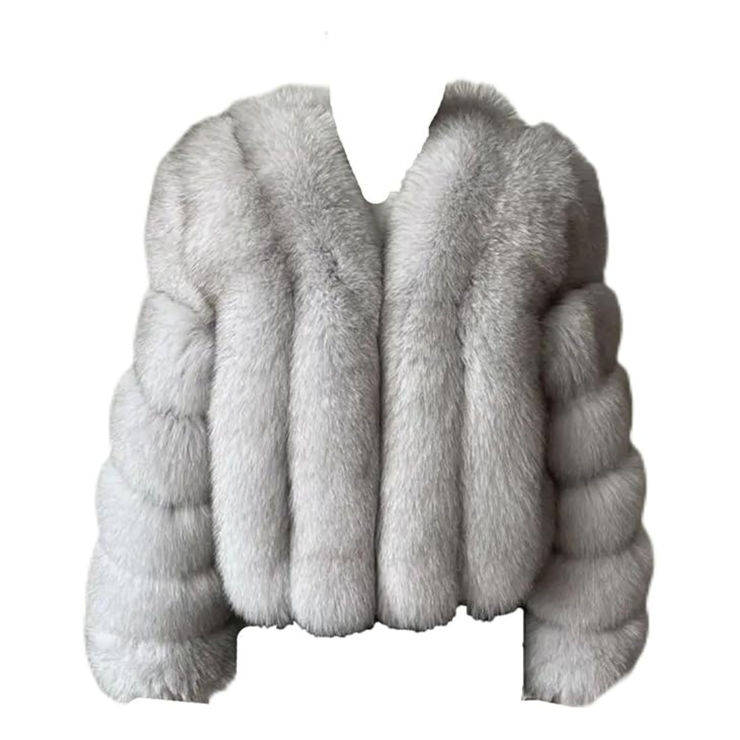 Aurrelia | Cropped Fox Fur Coat