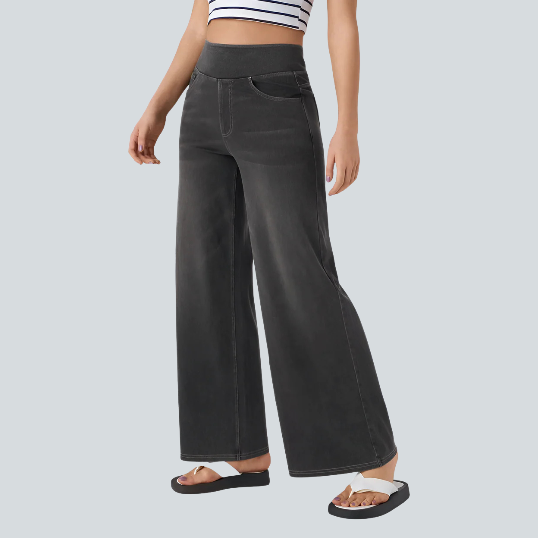 Aurrelia Flex High-Waisted Baggy Knit Jean