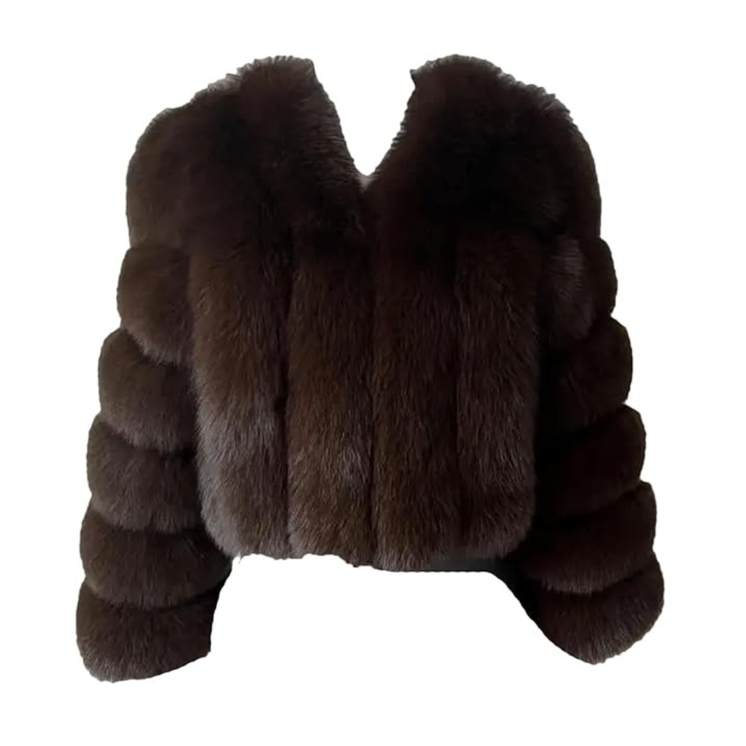 Aurrelia | Cropped Fox Fur Coat