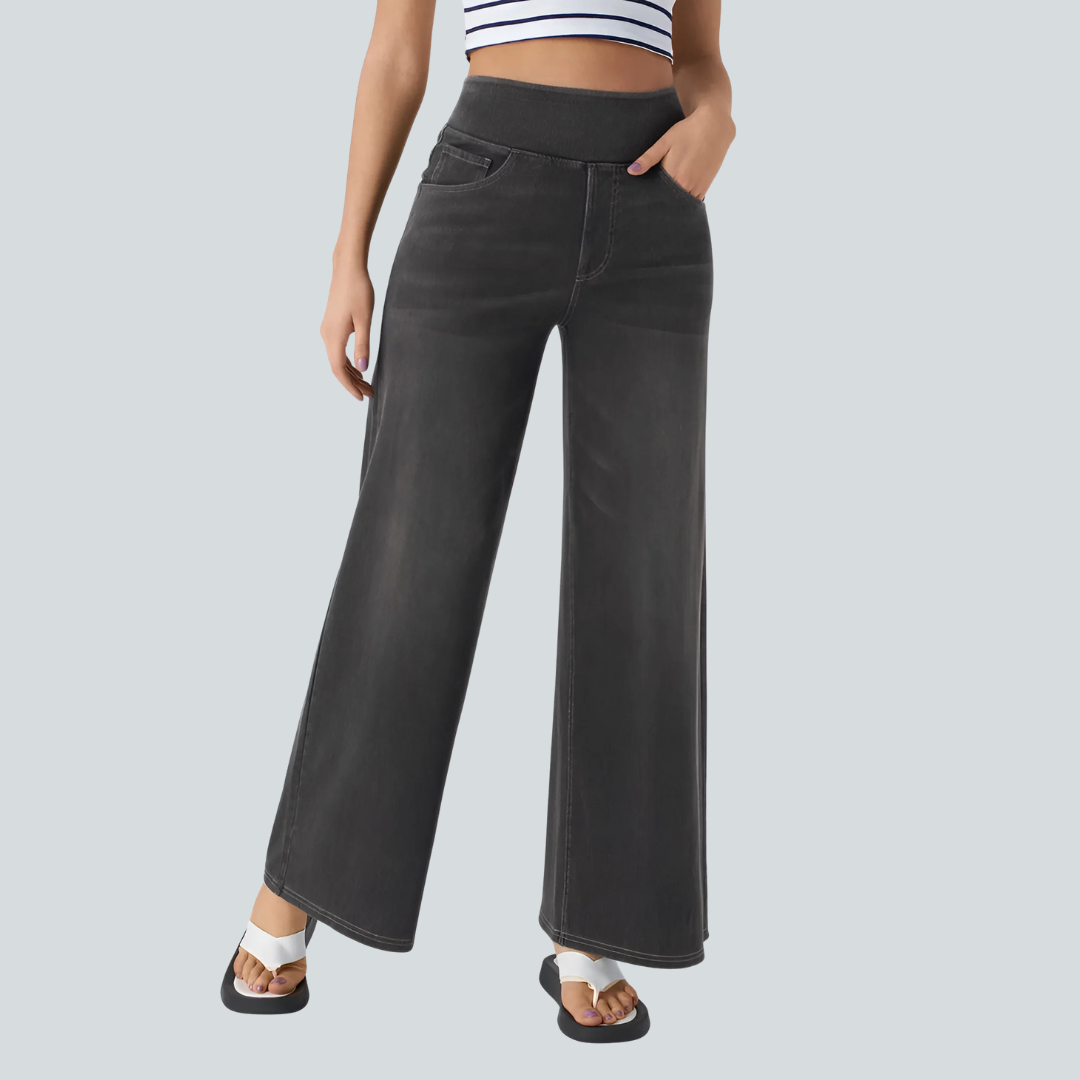Aurrelia Flex High-Waisted Baggy Knit Jean