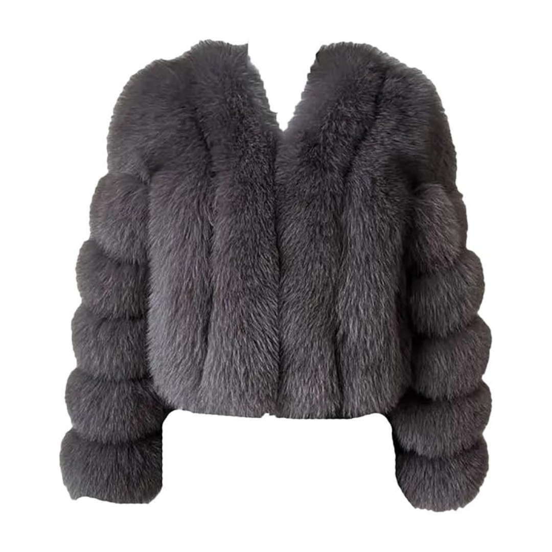 Aurrelia | Cropped Fox Fur Coat