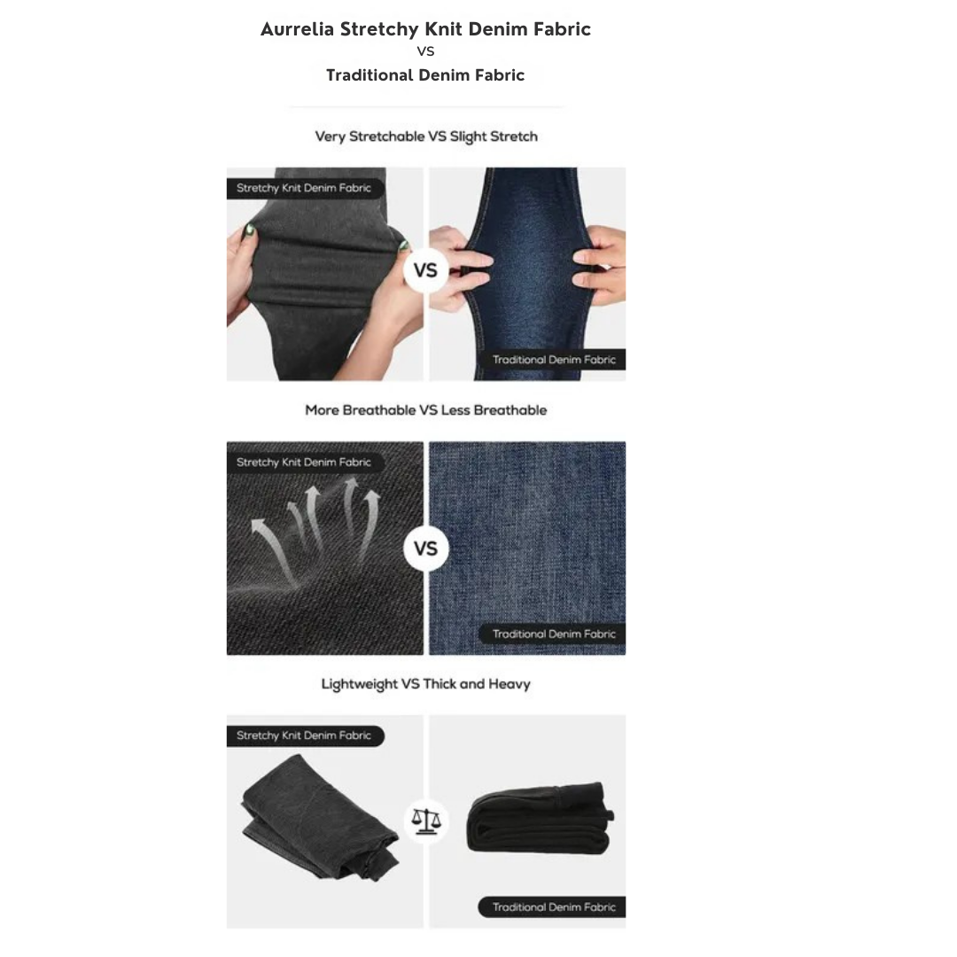 Aurrelia Flex High-Waisted Baggy Knit Jean