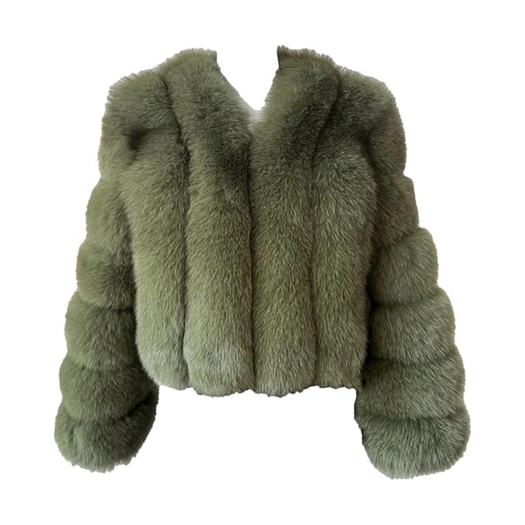 Aurrelia | Cropped Fox Fur Coat