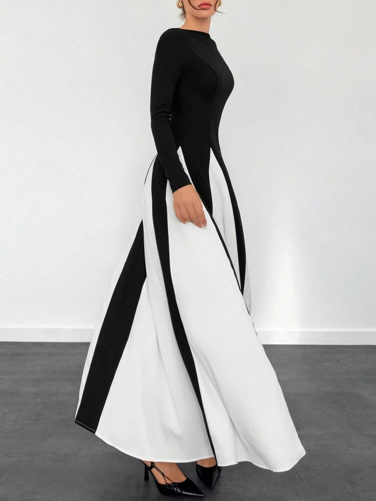 Aurrelia | Éclat Contrast Midi Dress