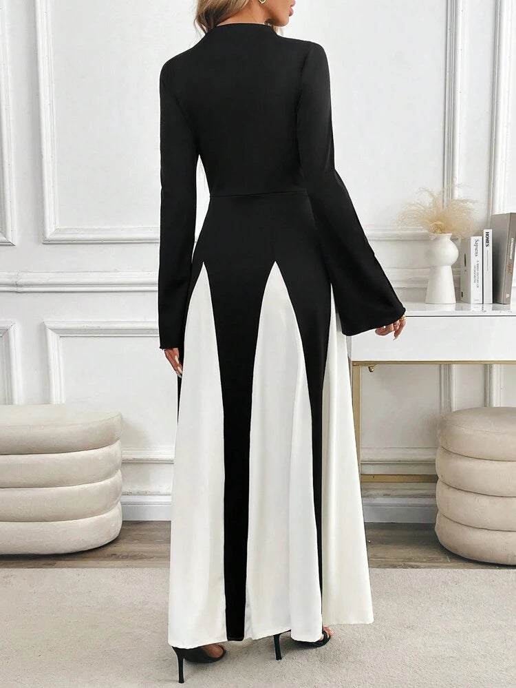 Aurrelia | Éclat Contrast Midi Dress