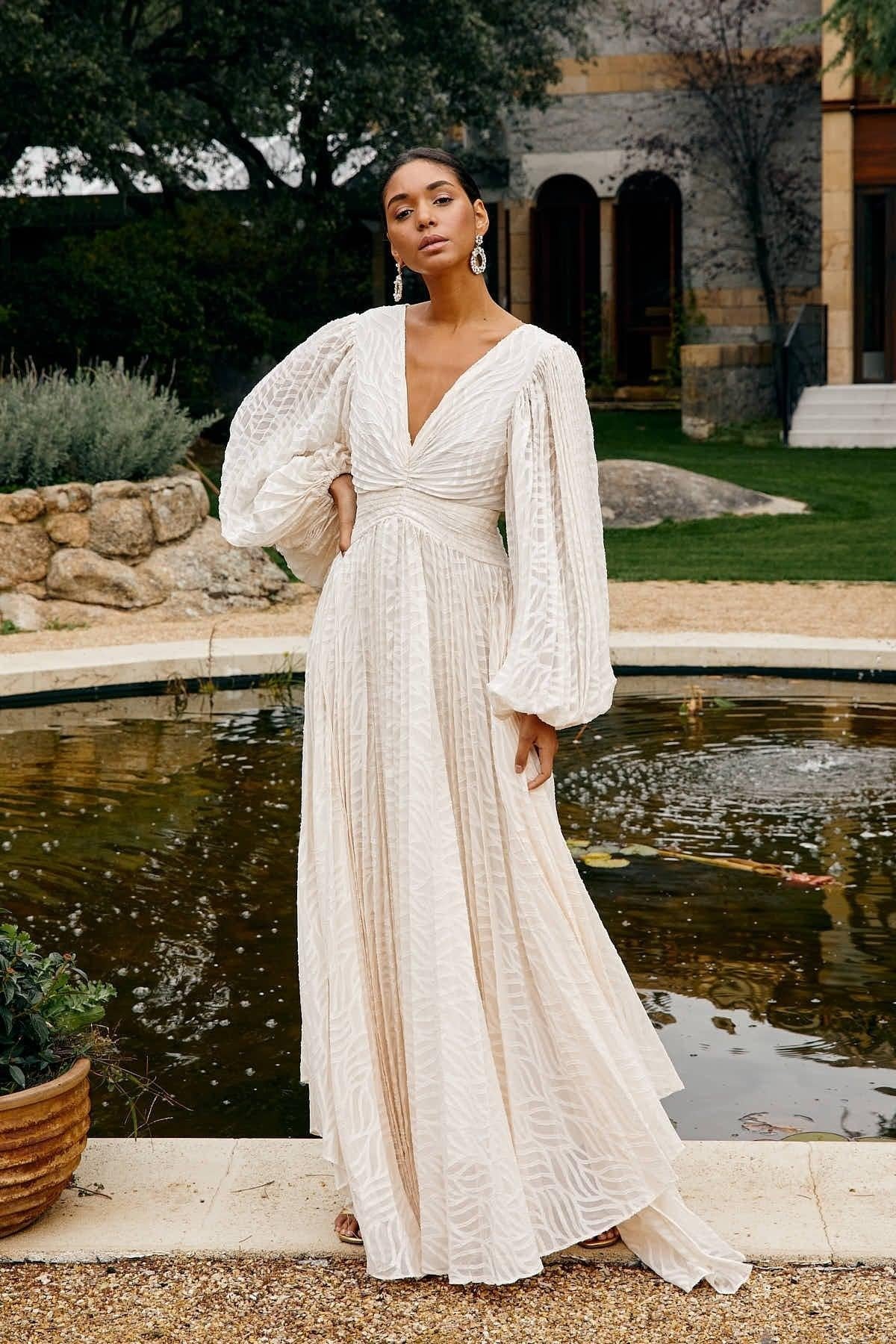 Allegory Elsa Cream Maxi Dress