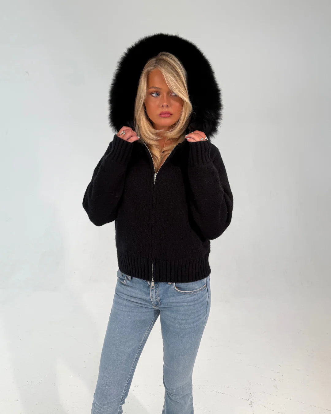 Aurrelia | Fur Jacket Satin