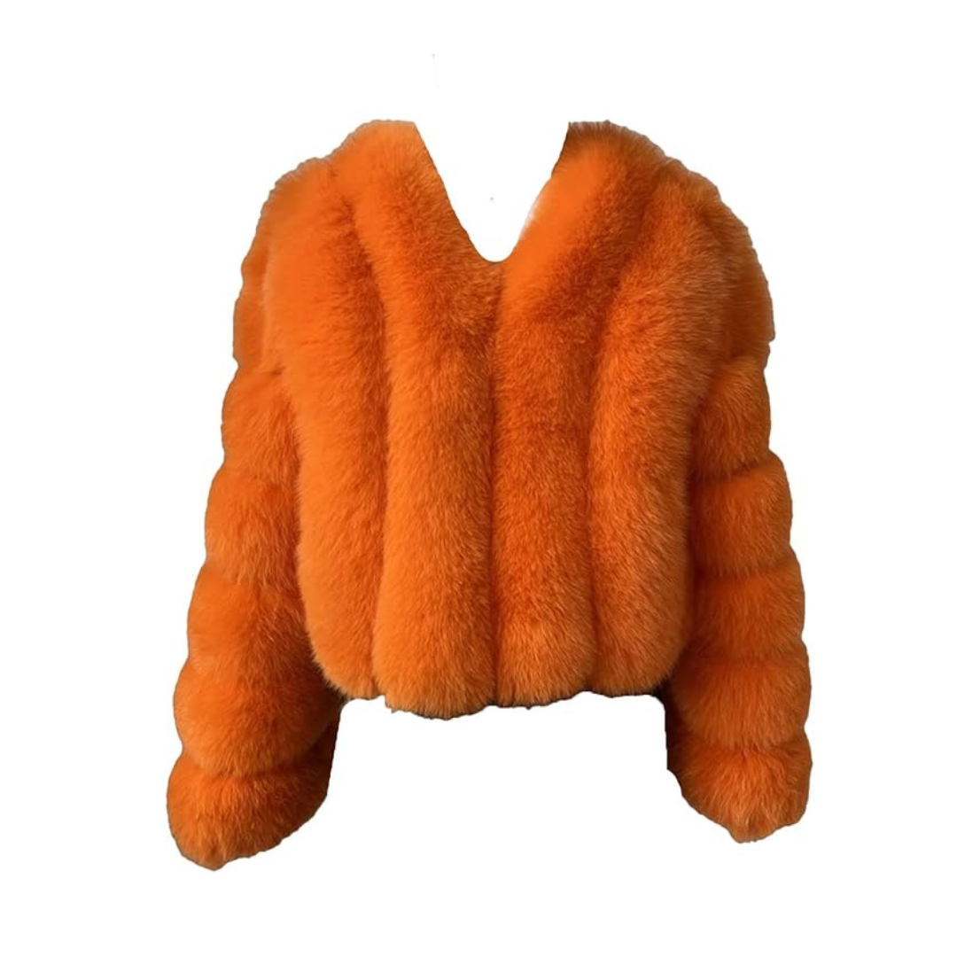 Aurrelia | Cropped Fox Fur Coat