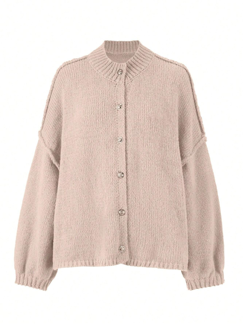 Aurrelia | Button Cable Knit Cardigan