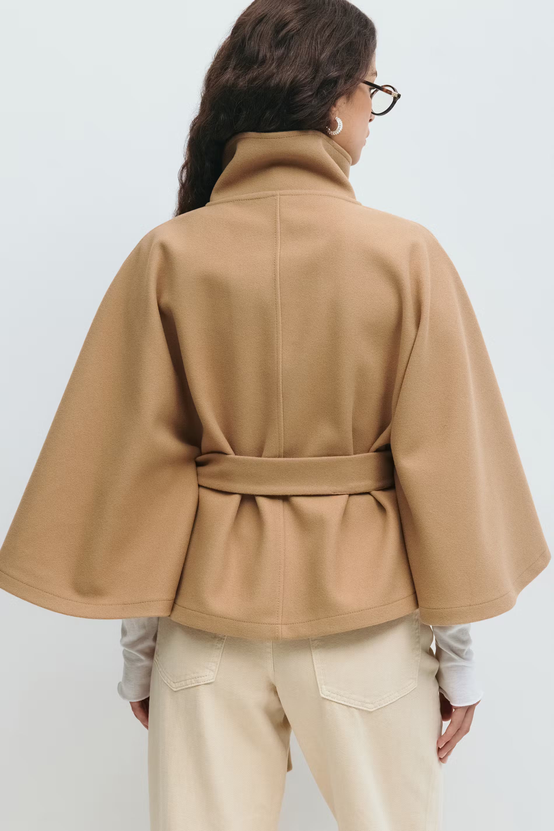 Aurrelia | Belted Cape Jacket