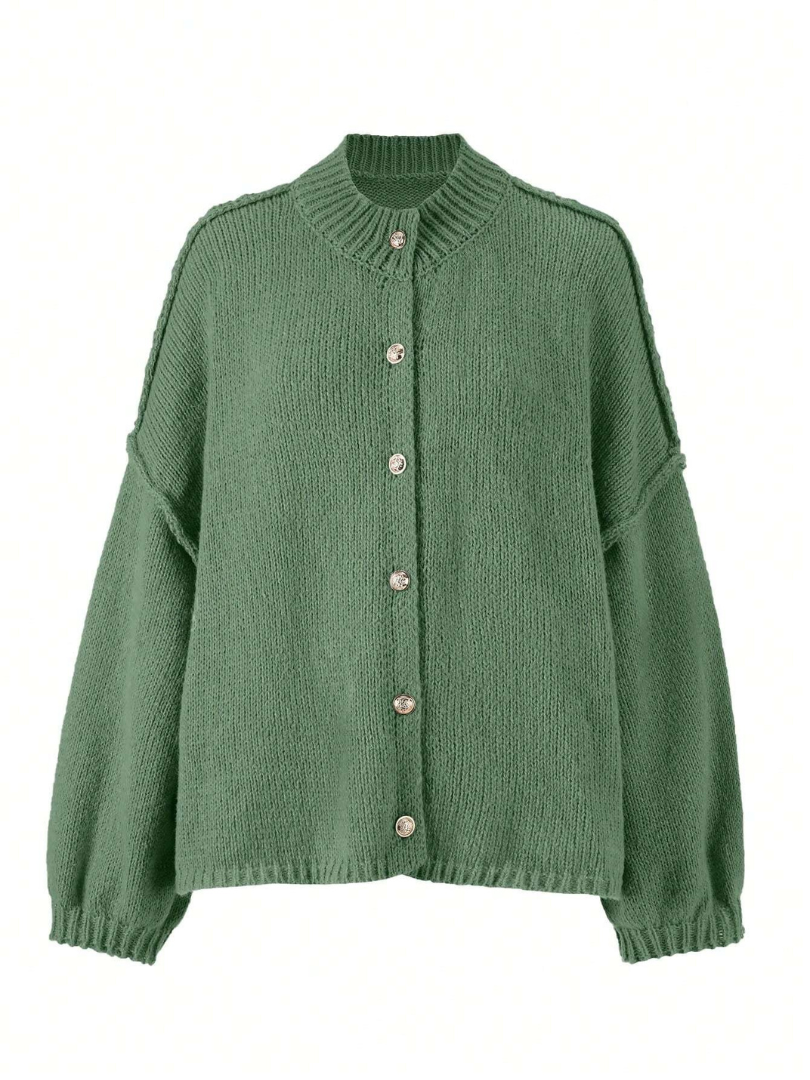 Aurrelia | Button Cable Knit Cardigan