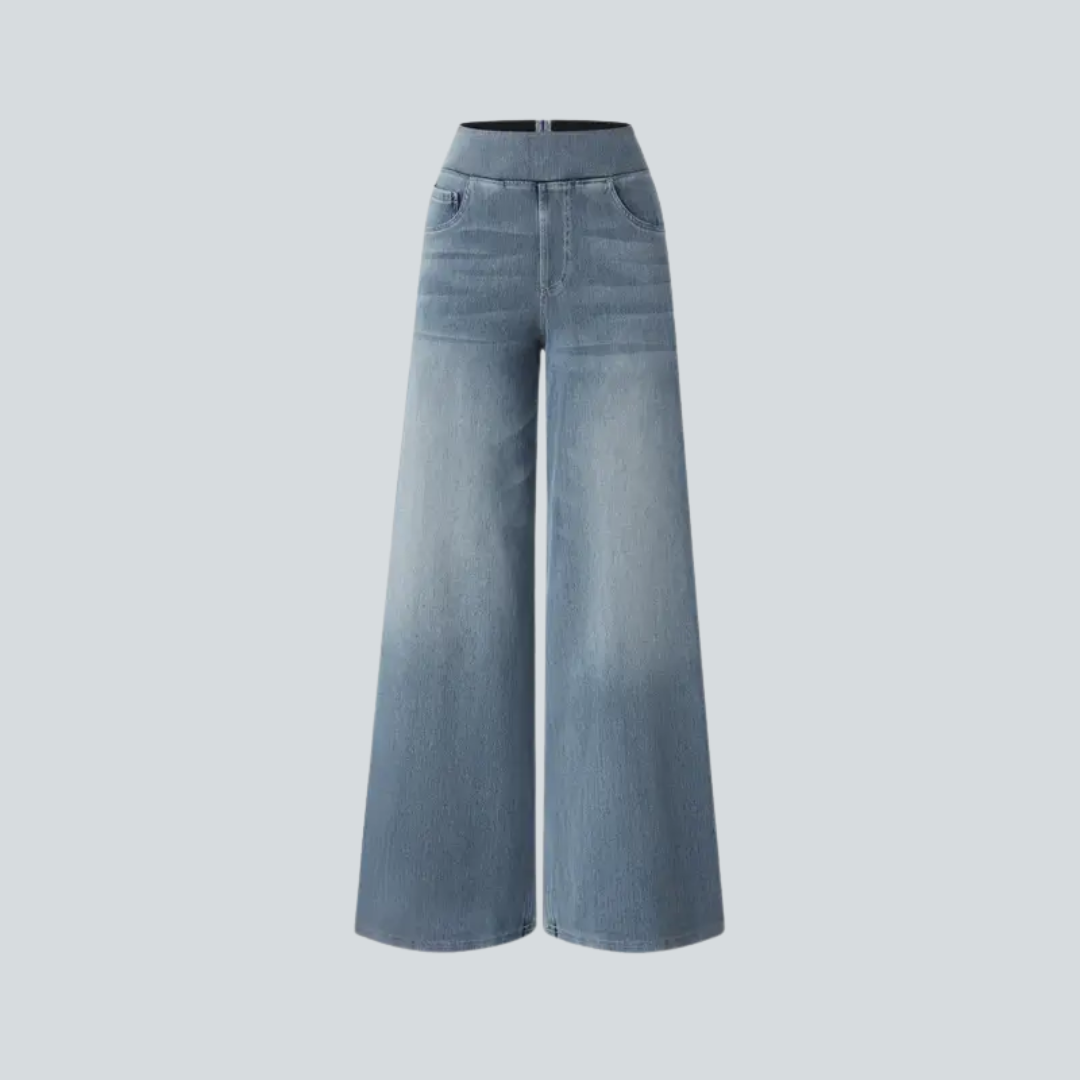 Aurrelia Flex High-Waisted Baggy Knit Jean