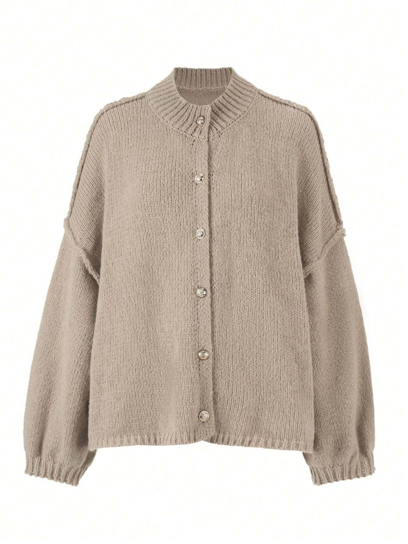 Aurrelia | Button Cable Knit Cardigan