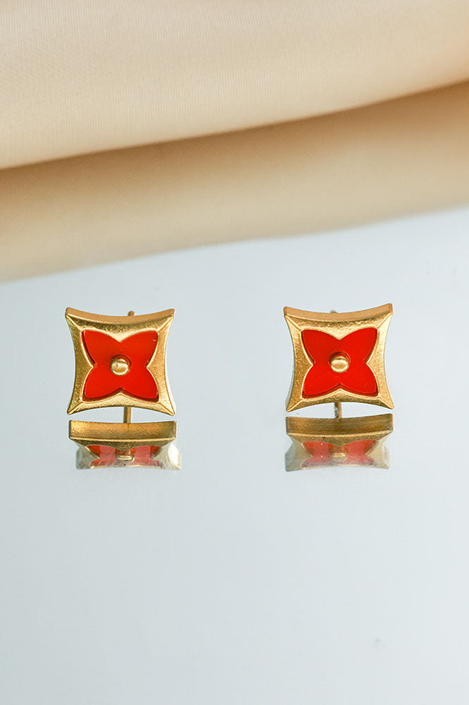 Unique Clover Stud Earrings