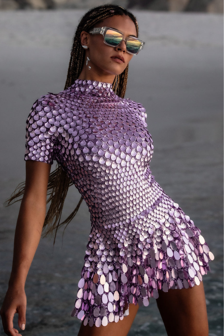 Frankie | High Neck Mini Dress