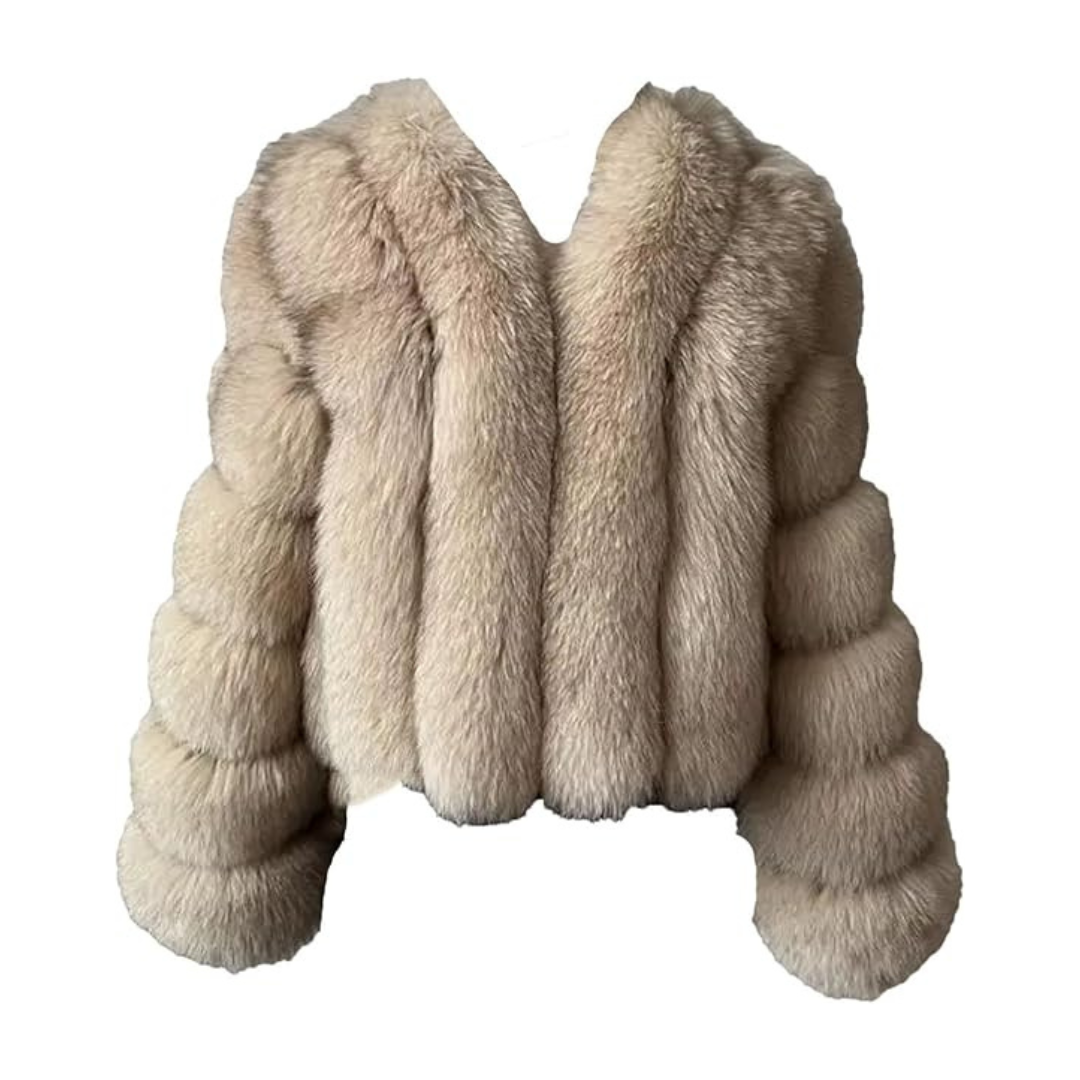 Aurrelia | Cropped Fox Fur Coat