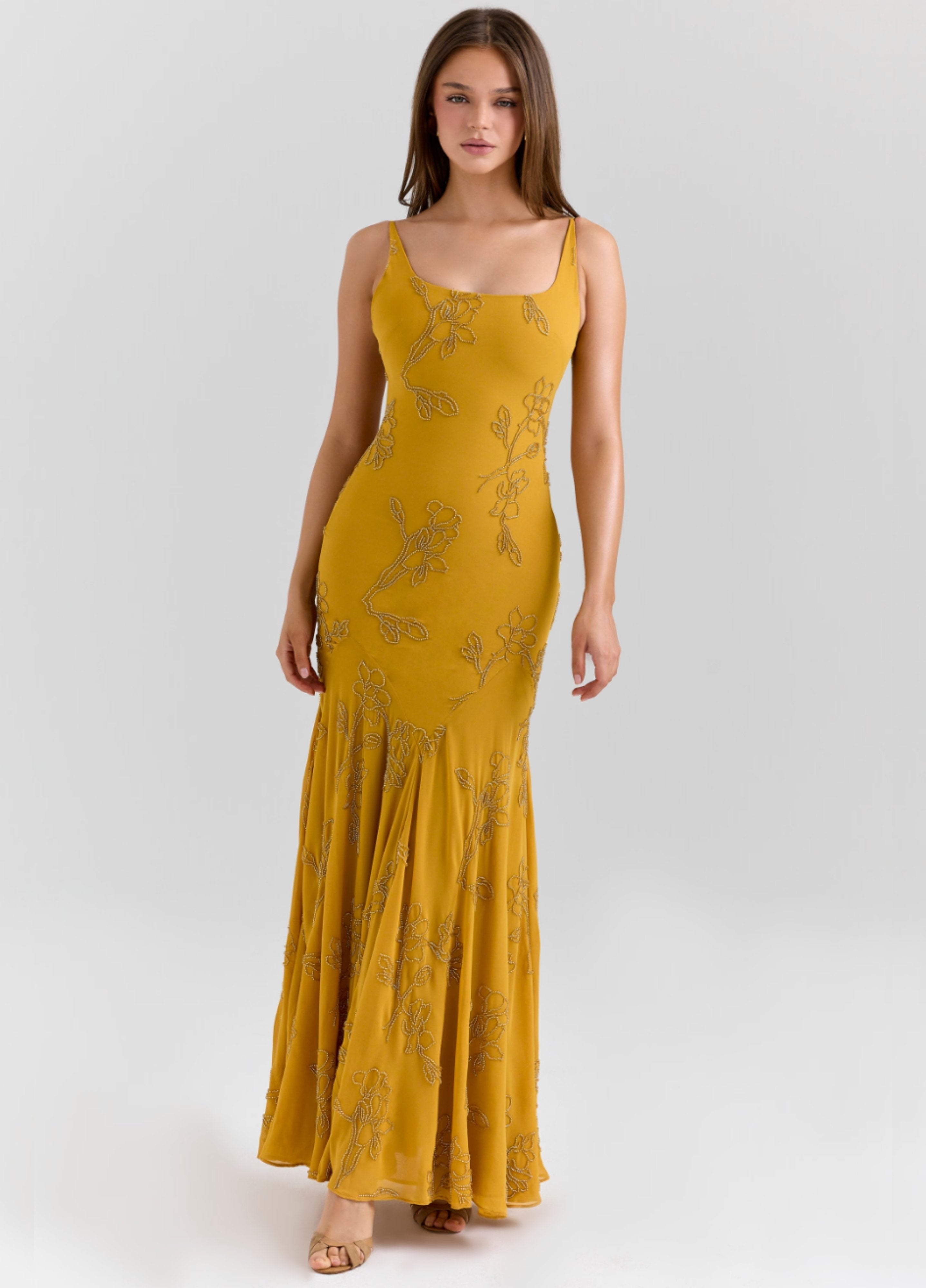 Aurelia Maxi Dress - Gold