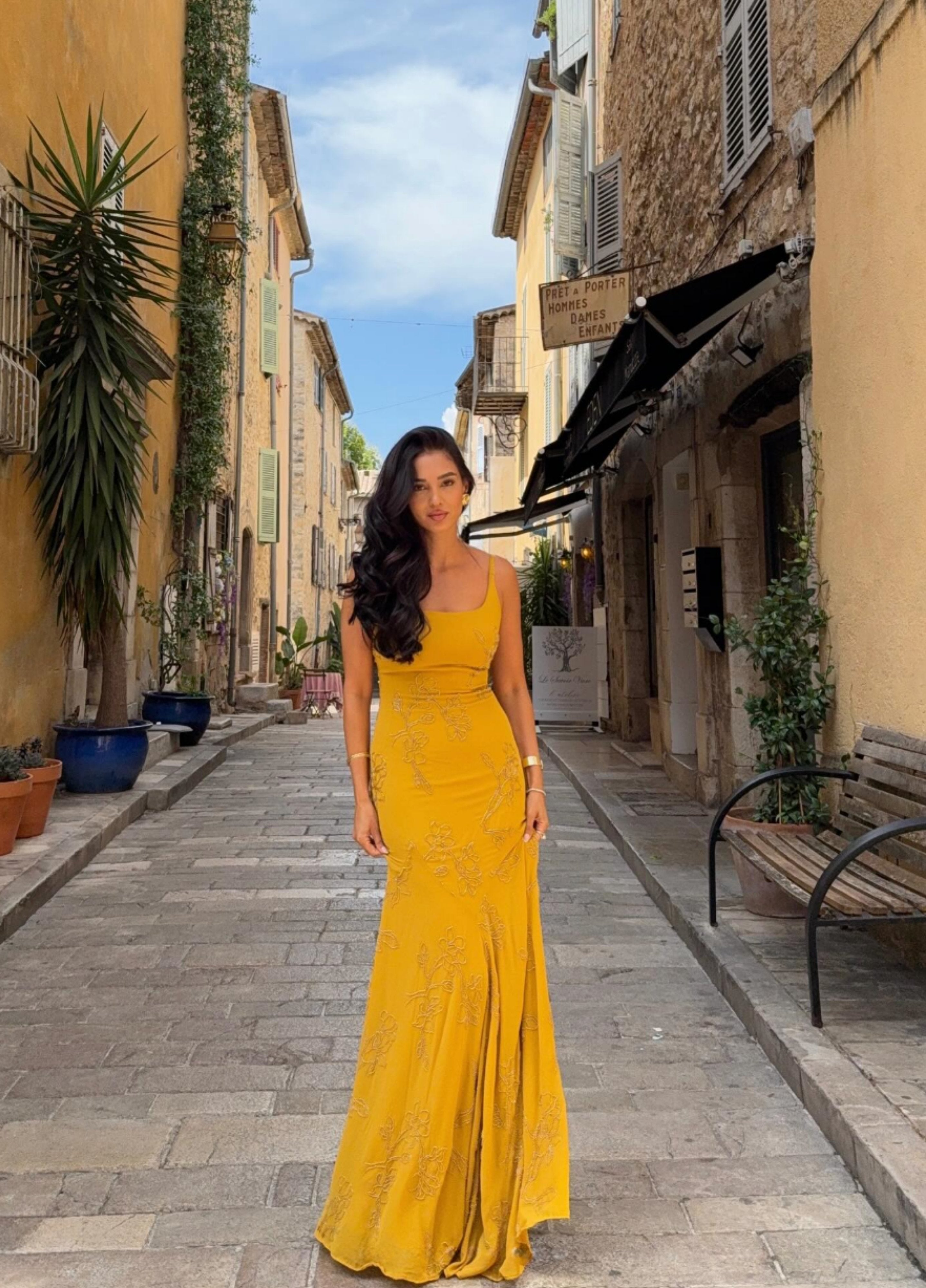 Aurelia Maxi Dress - Gold