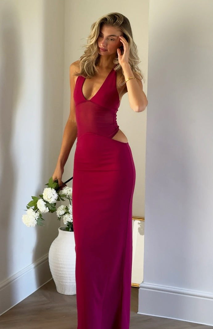 No Notes Needed Halter Maxi Dress