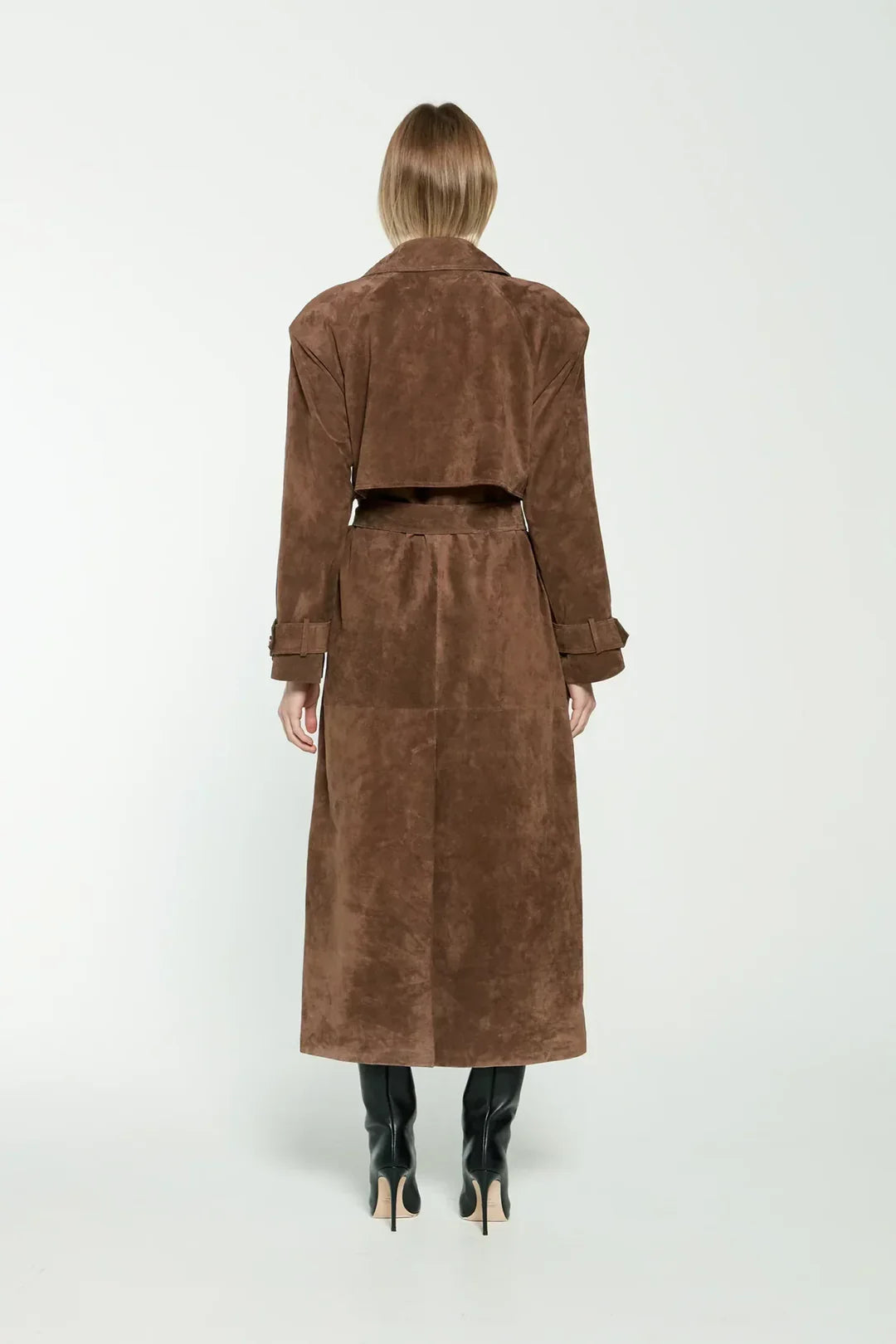 Aurrelia | Suede Trenchcoat