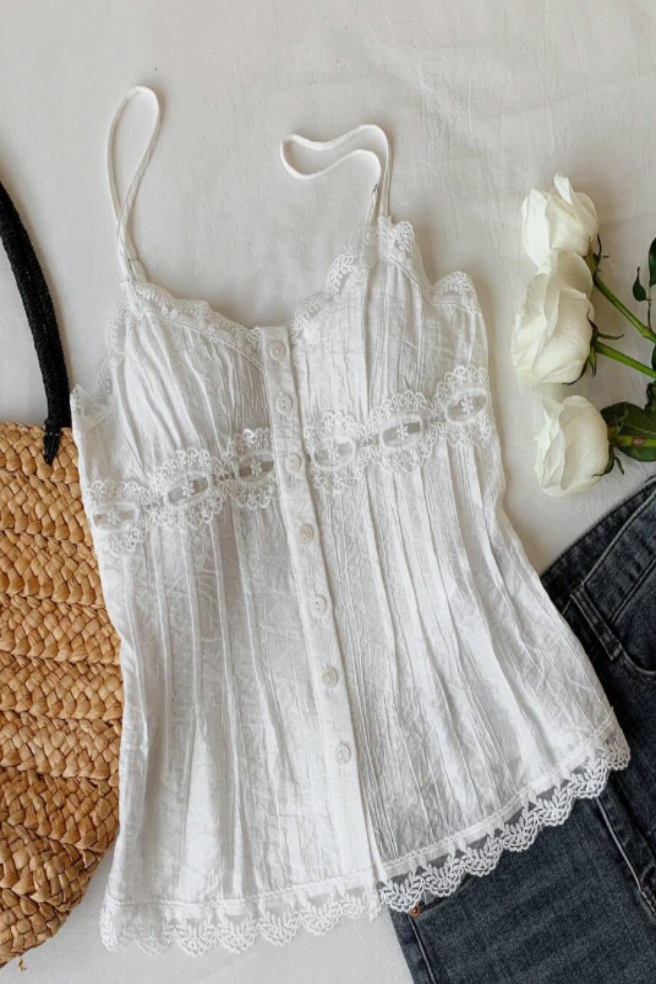 Liza Embroidered Star Top