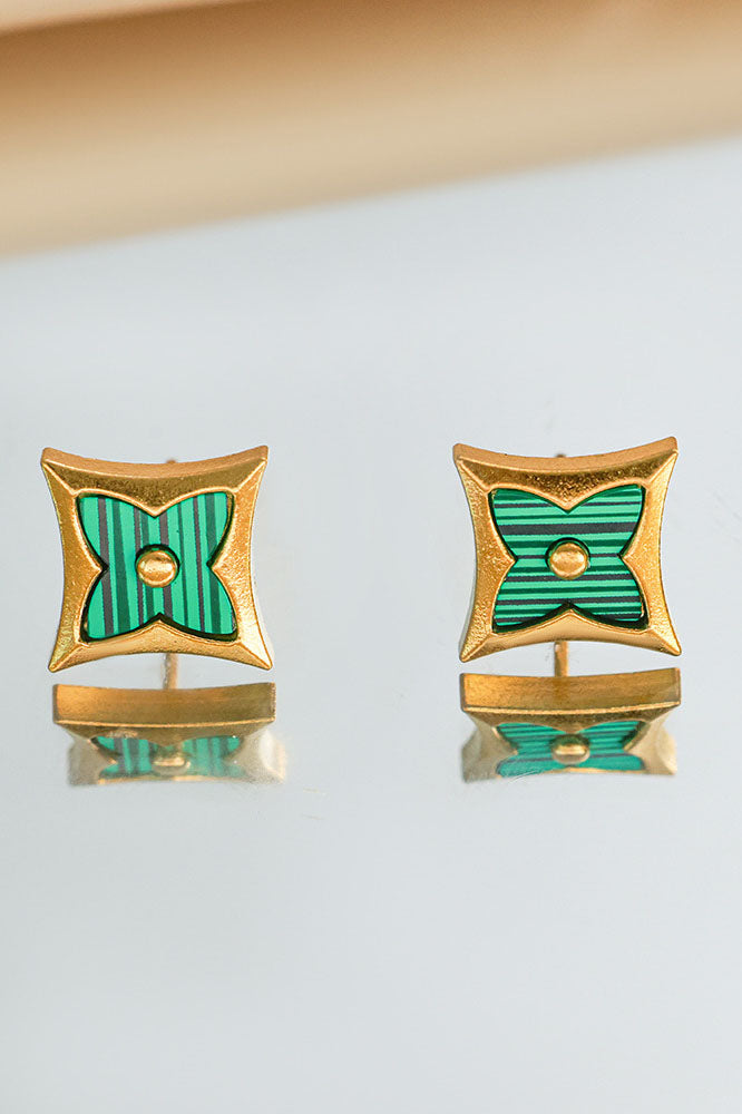 Unique Clover Stud Earrings