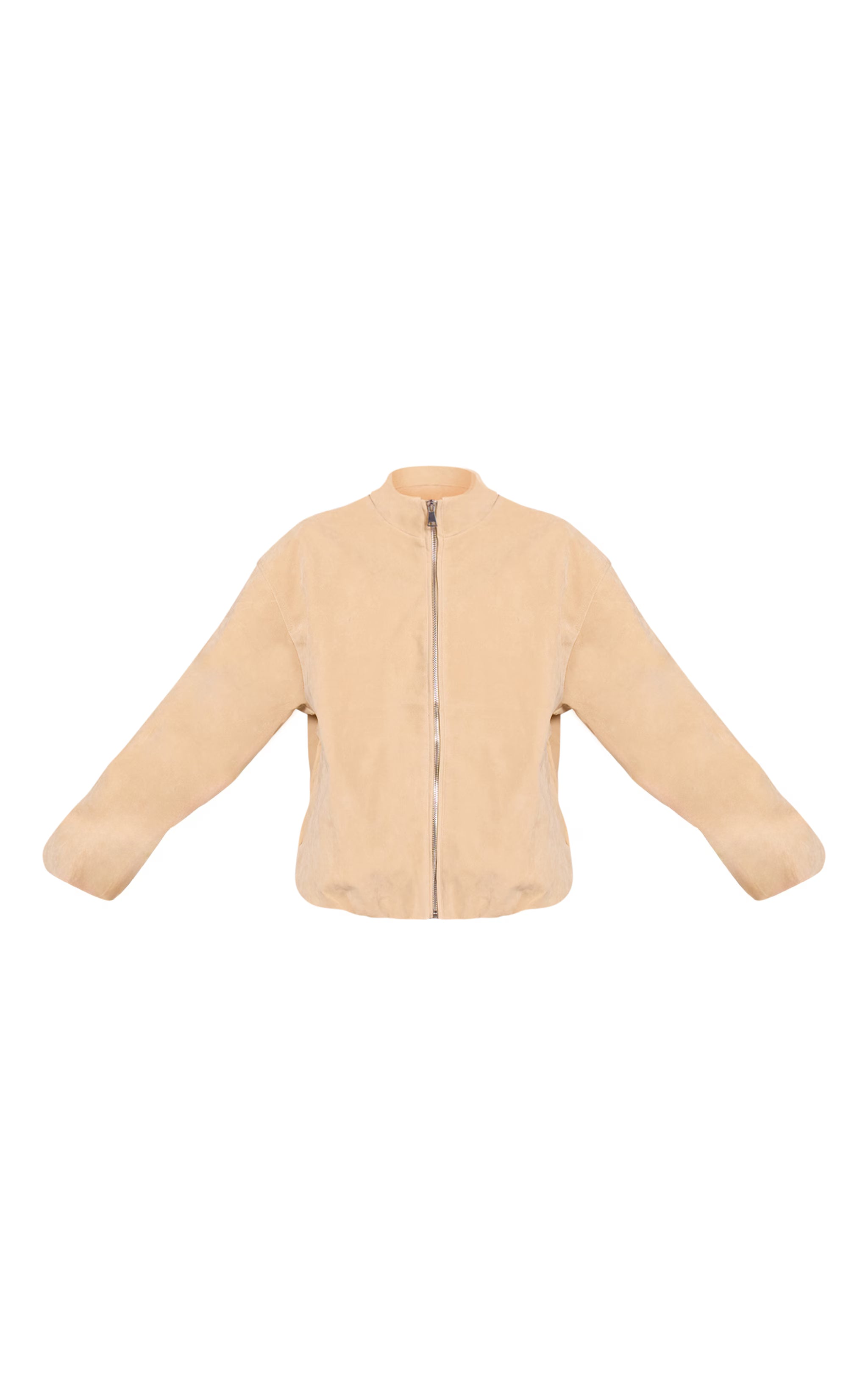 Aurrelia | Faux Suede Bomber Jacket