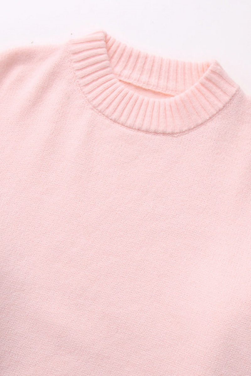 Aurrelia | Pink Casual Loose Sweater