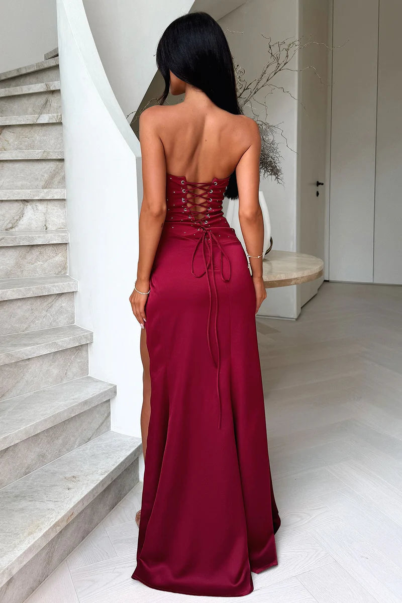 Aurrelia | Strapless Corset Maxi Dress