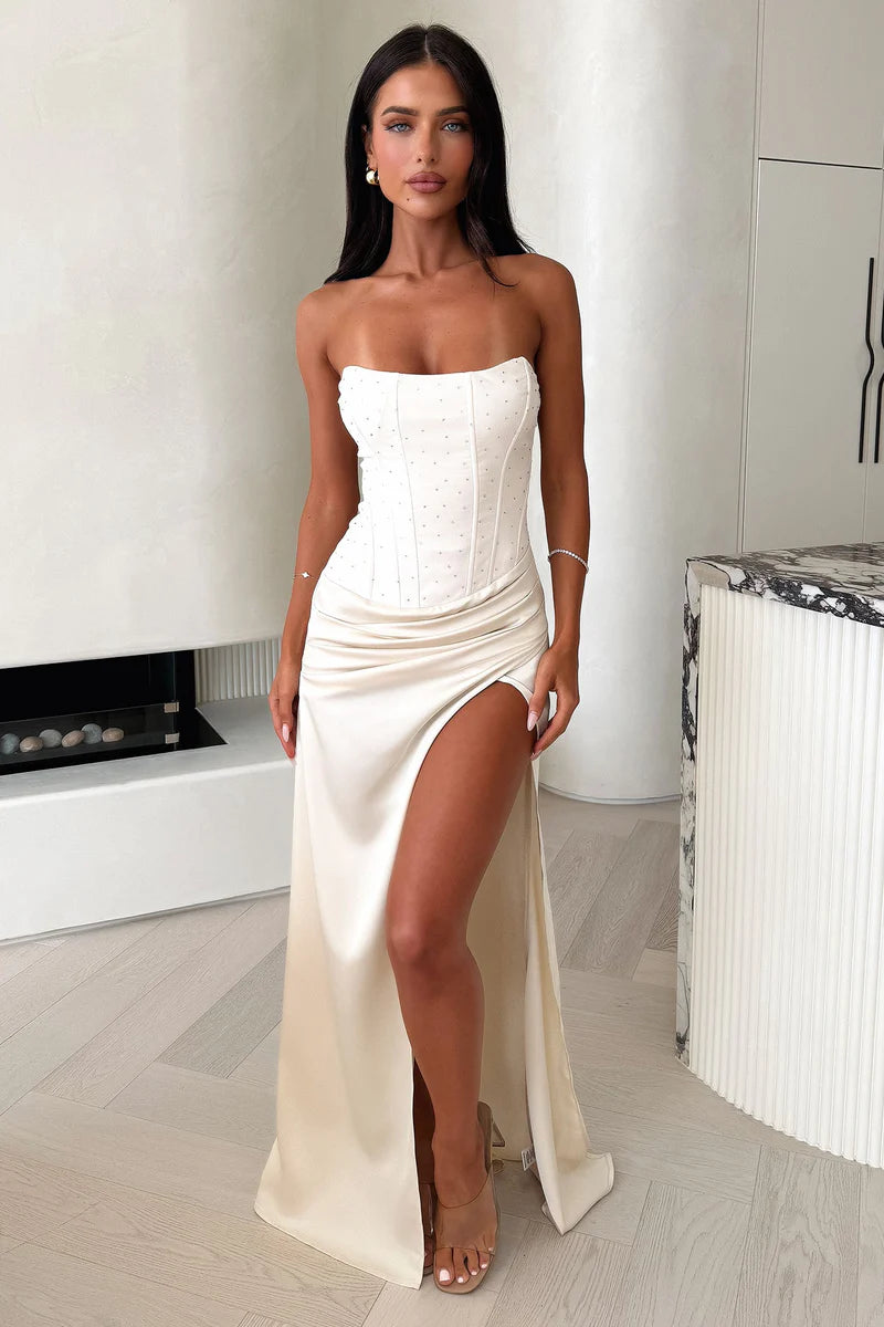 Aurrelia | Strapless Corset Maxi Dress