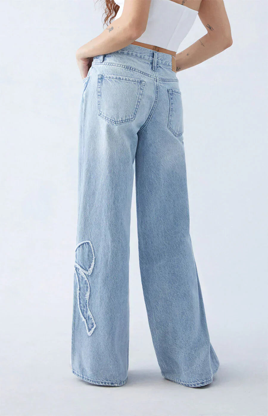 Aurrelia | Bow Baggy Jeans