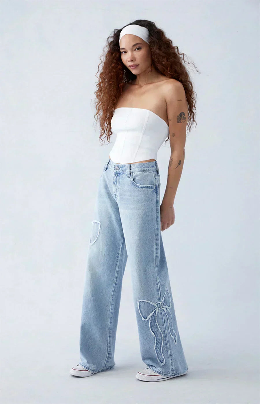 Aurrelia | Bow Baggy Jeans
