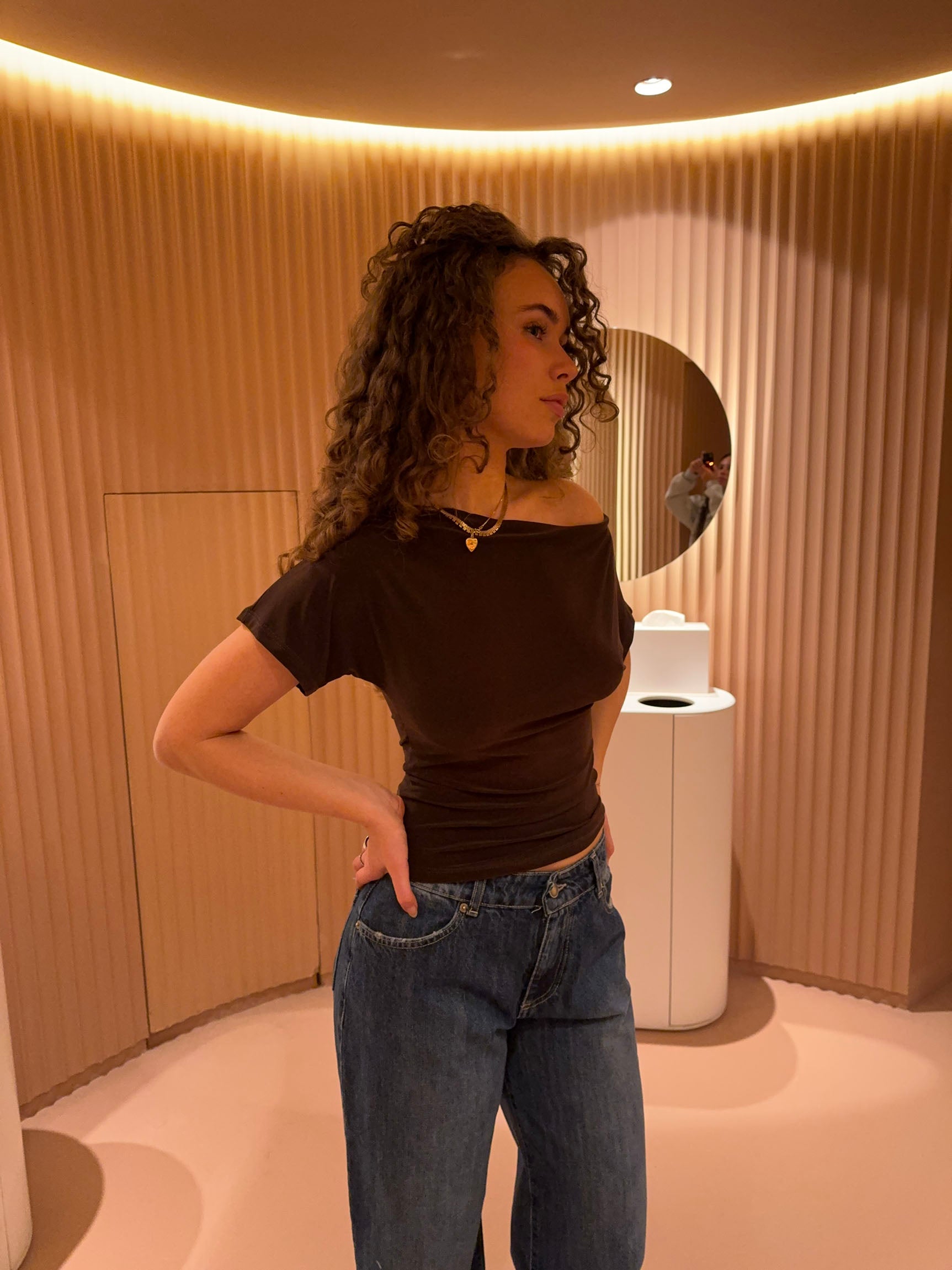 Florine fitted t-shirt - Brown