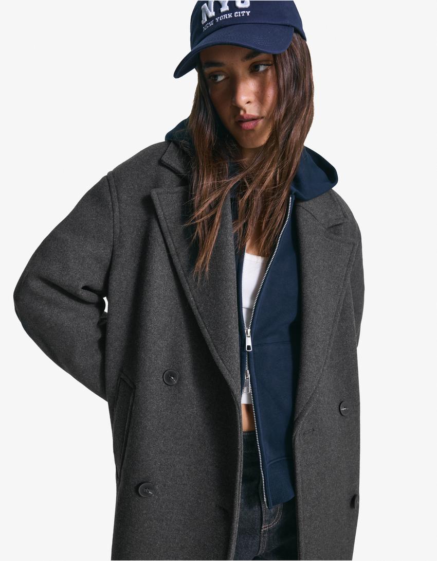 Aurrelia | Long coat with dropped shoulders