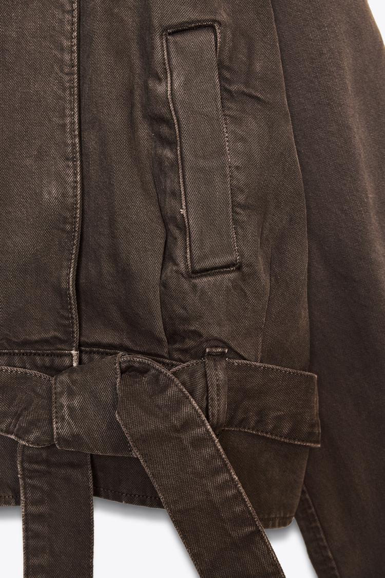 BELTED COTTON JACKET
