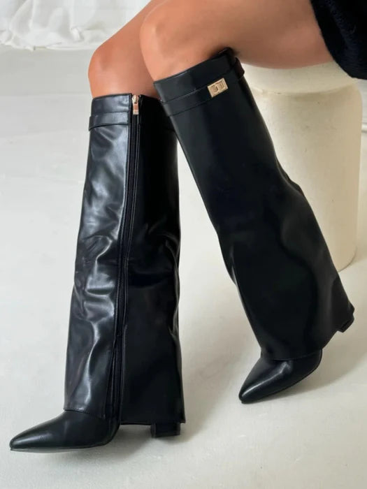 Aurrelia | Suède Knee-High Boots