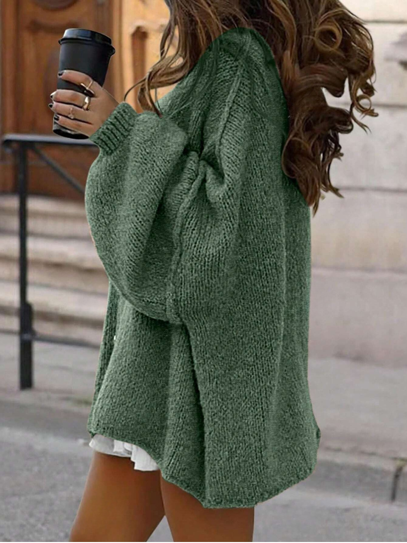 Aurrelia | Button Cable Knit Cardigan