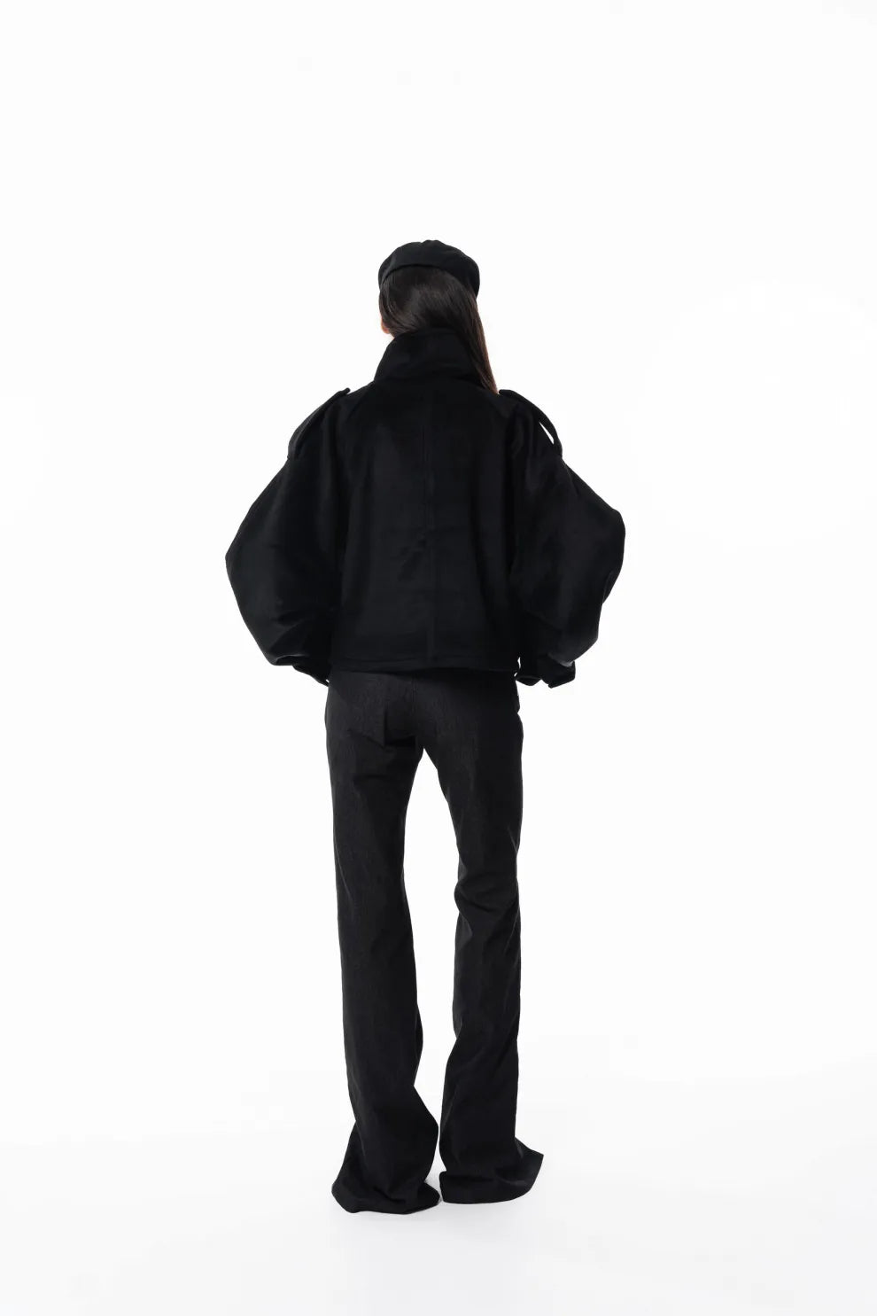 Aurrelia | Wool high collar coat