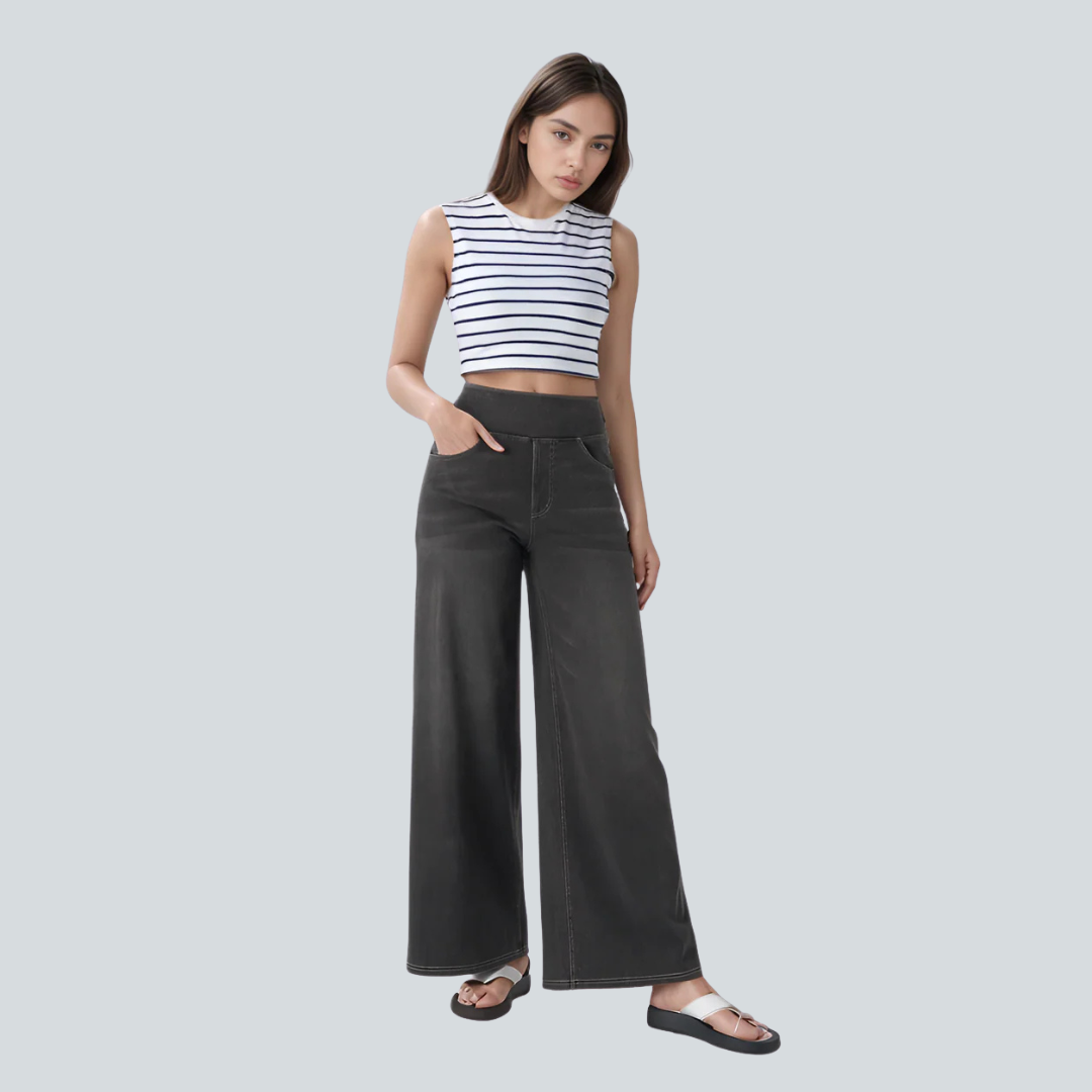 Aurrelia Flex High-Waisted Baggy Knit Jean