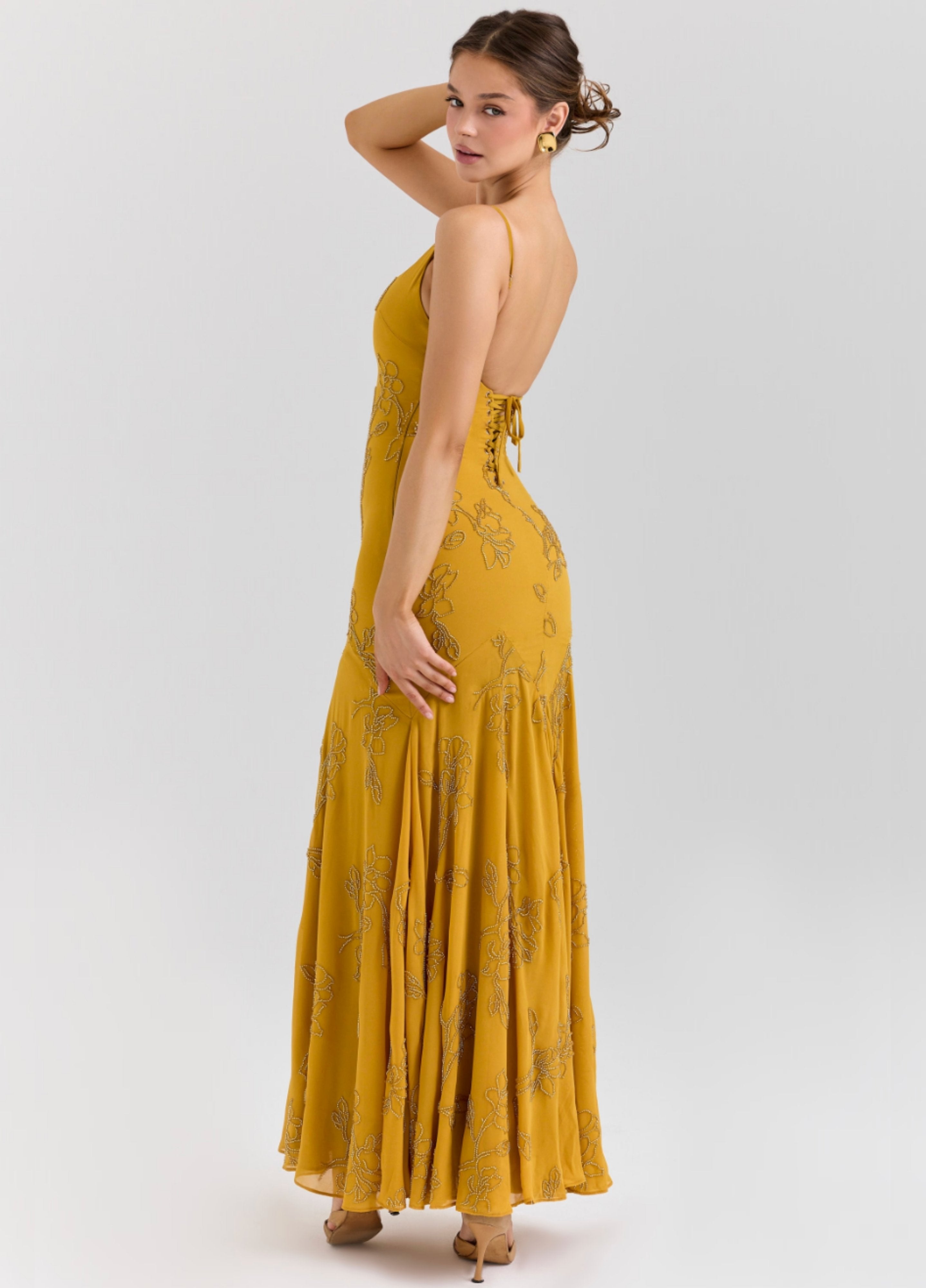 Aurelia Maxi Dress - Gold