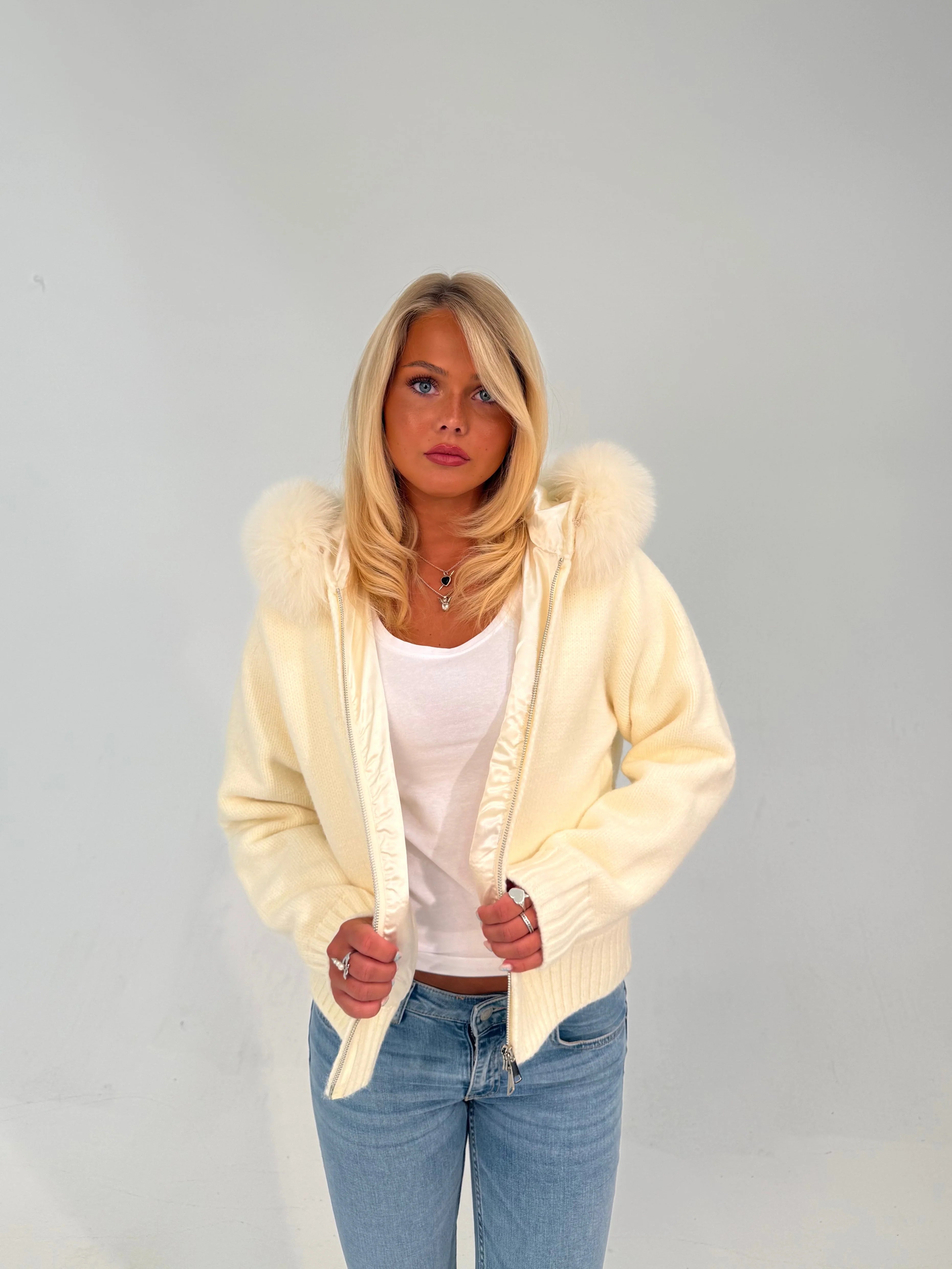 Aurrelia | Fur Jacket Satin