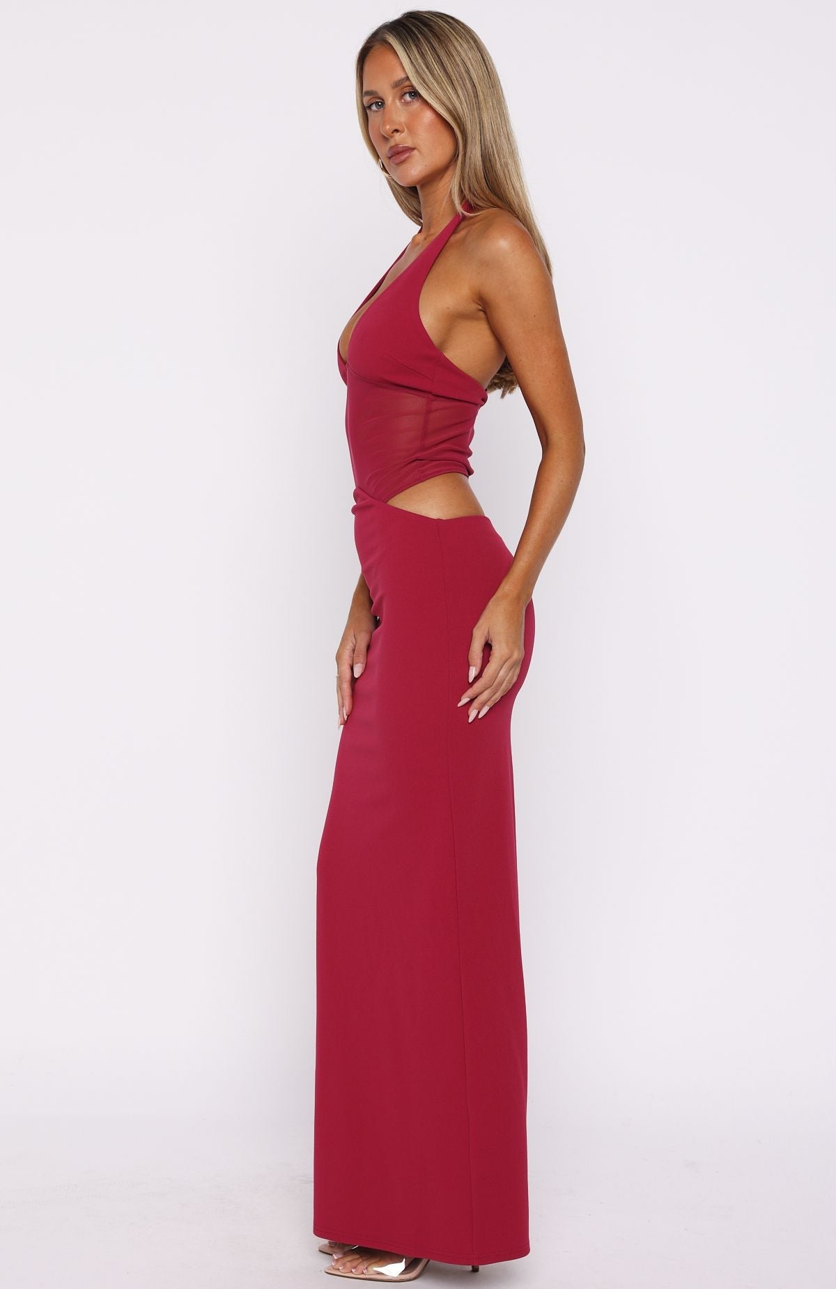 No Notes Needed Halter Maxi Dress