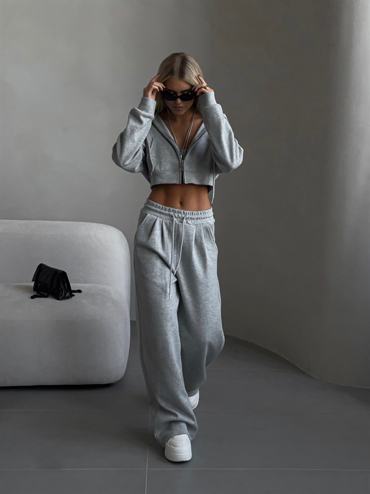 Amelia Cropped Hoodie Set