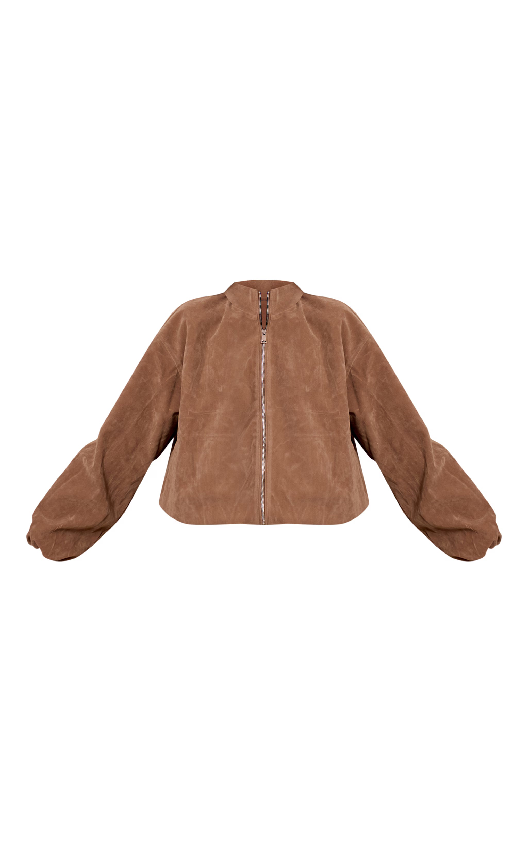 Aurrelia | Faux Suede Bomber Jacket