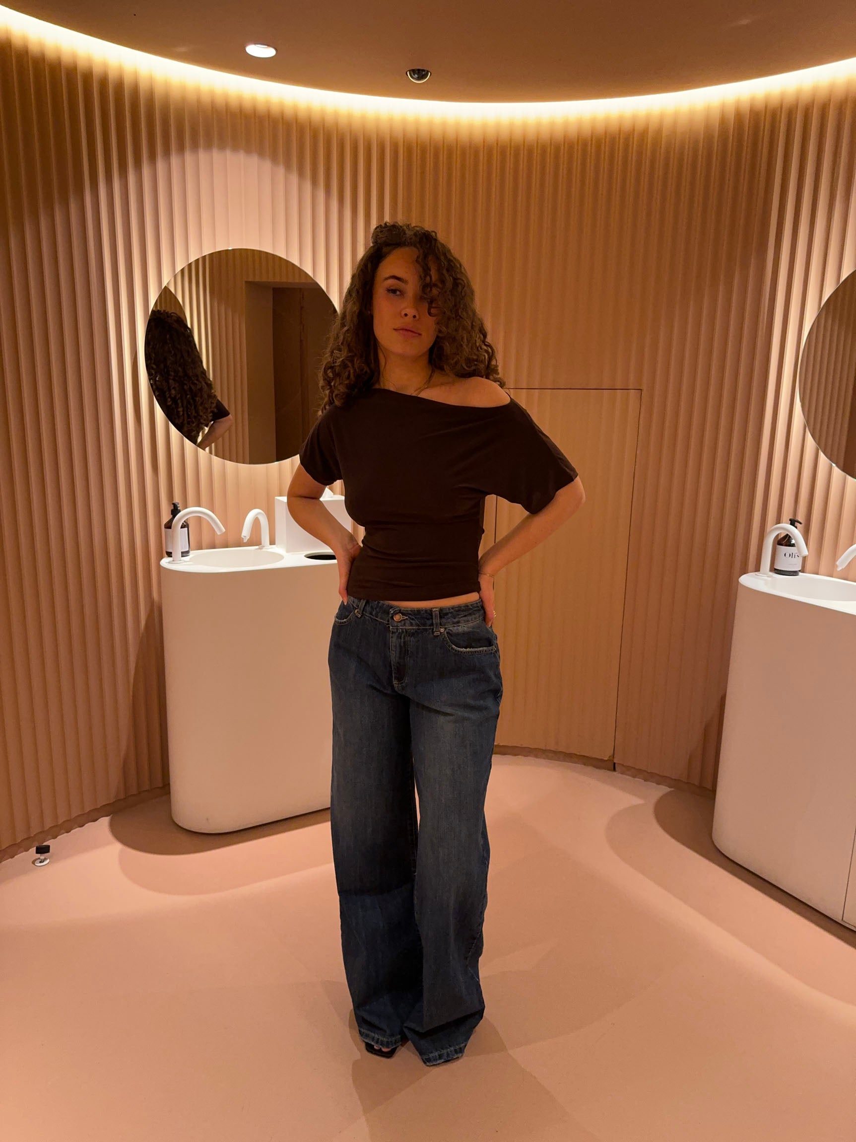 Florine fitted t-shirt - Brown