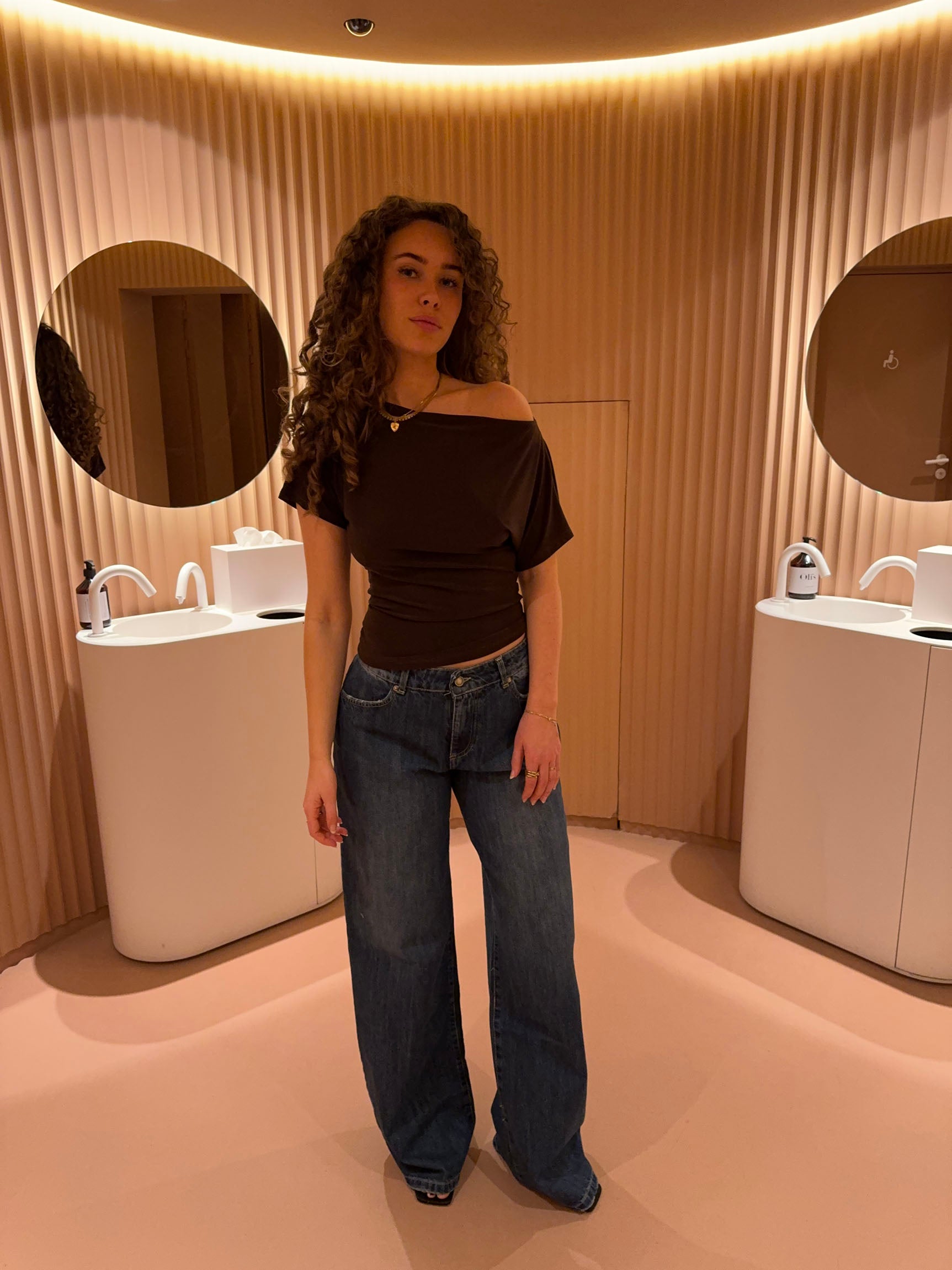 Florine fitted t-shirt - Brown