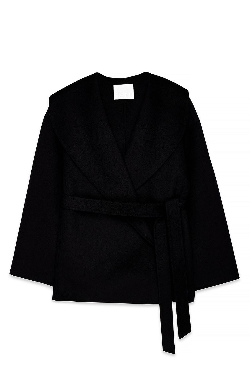 Aurrelia | Wool Blend Belted Short Coat