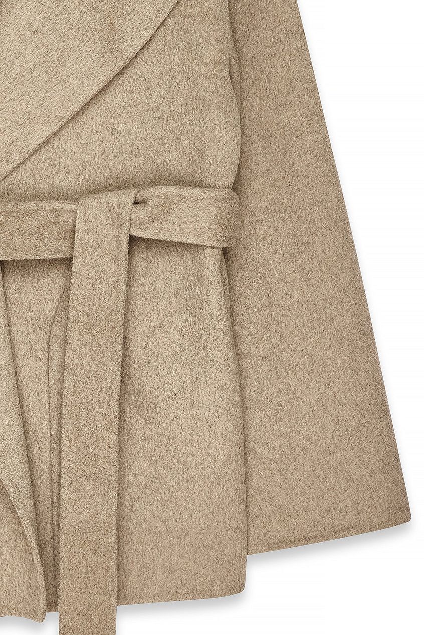 Aurrelia | Wool Blend Belted Short Coat